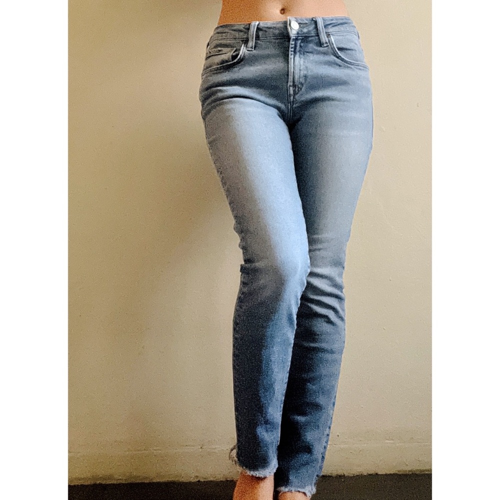 mavi light blue denim skinny jeans